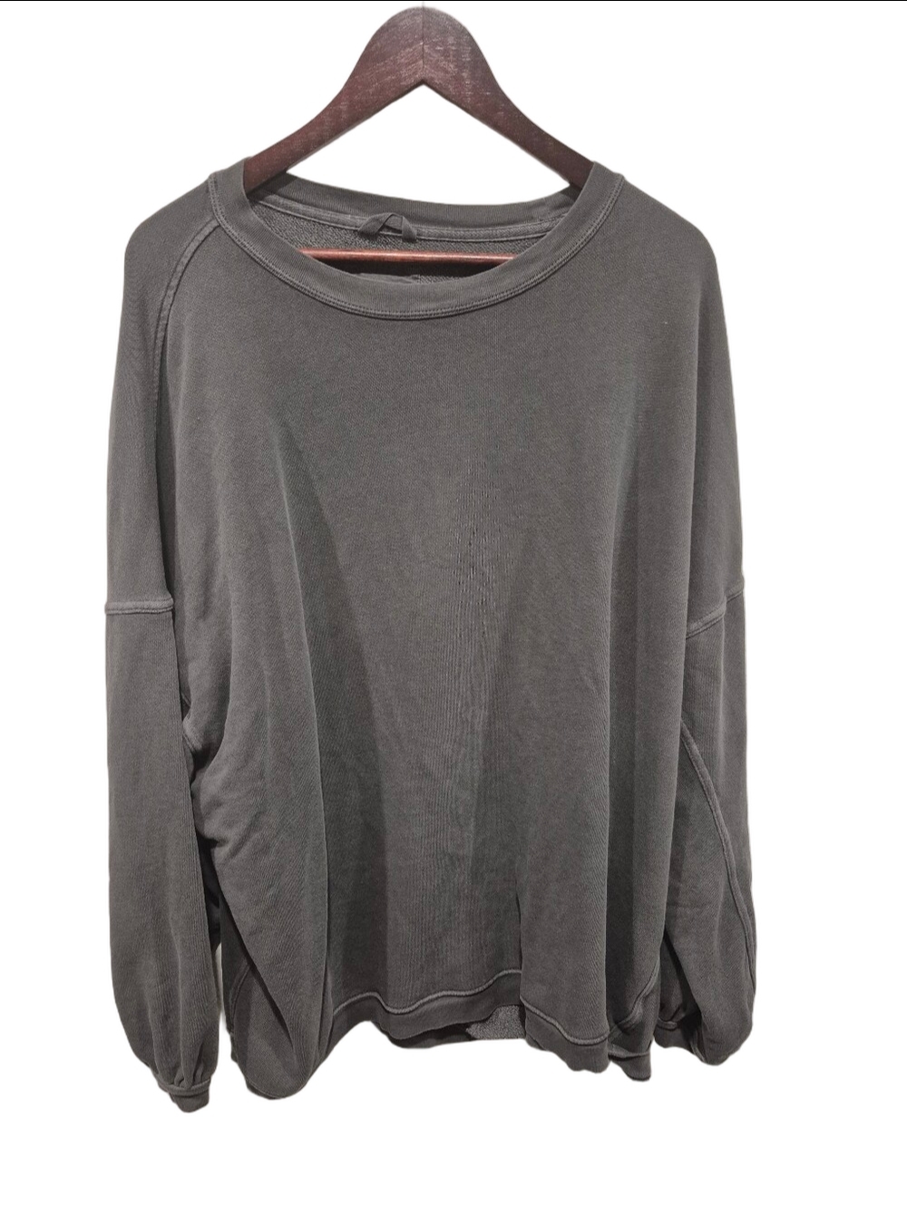 Aerie Classic Oversized Crewneck Sweatshirt - Gray